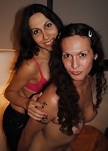 Nikki posing with tgirls in Switzerland